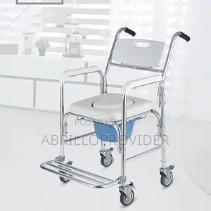 Photo - , Bedside Toilet and Toilet Chair, Portable Aluminum Shower