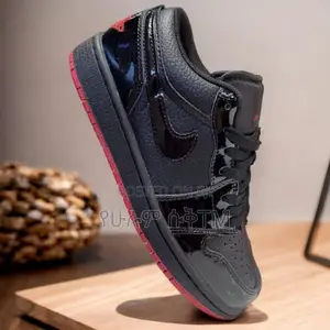 Photo - Original Air Jordan 1 Low Space Jams Red Shoes