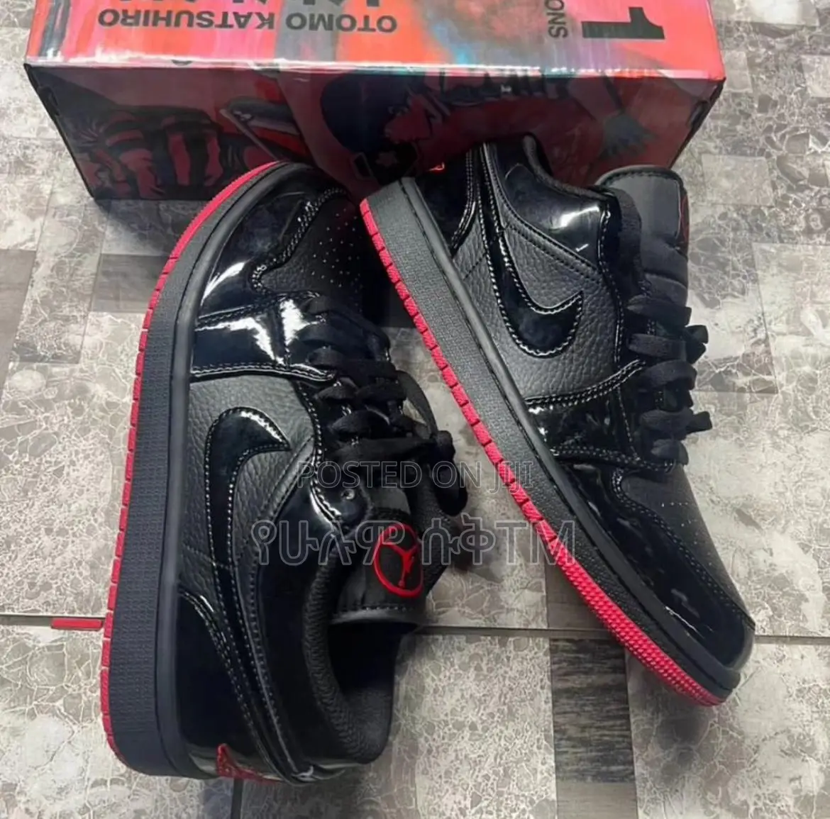 Original Air Jordan 1 Low Space Jams Red Shoes