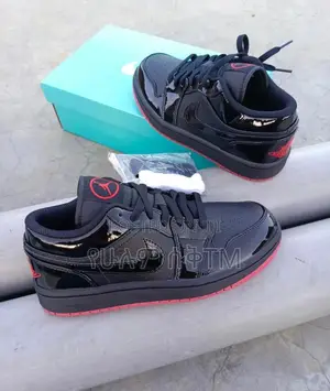 Original Air Jordan 1 Low Space Jams Red Shoes