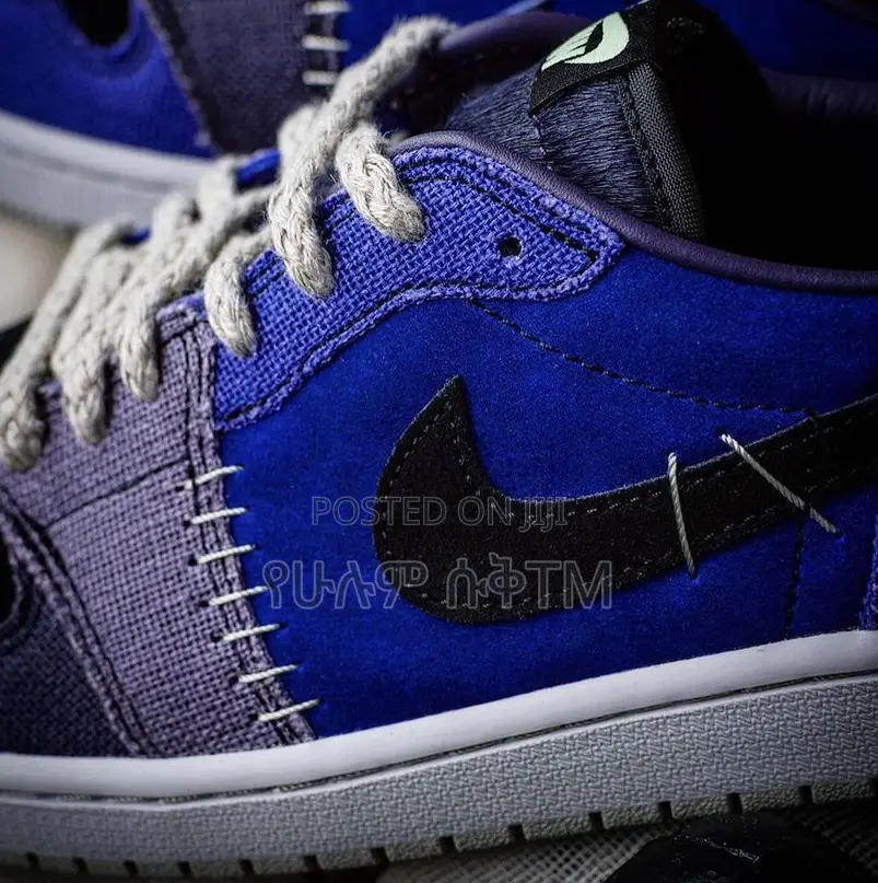 Original Air Jordan 1 Low Zion Williamson -Voodoo Blue Shoes