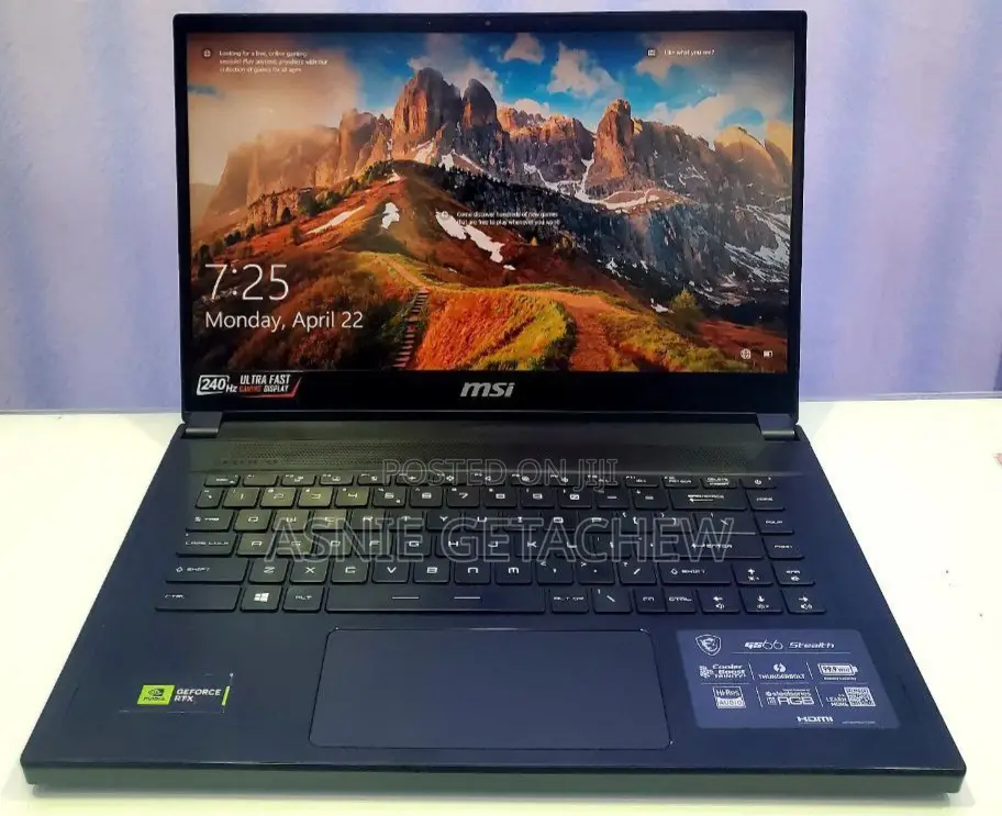 New Laptop MSI GS66 Stealth 10SGS 32GB Intel Core I9 SSD 1T