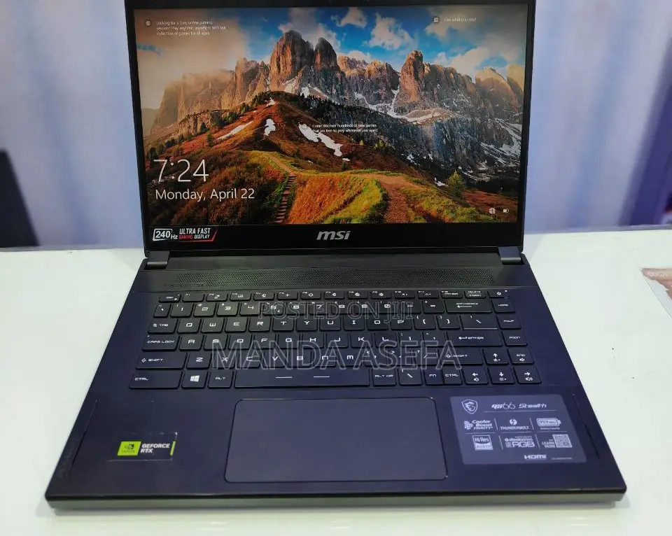 New Laptop MSI GS66 Stealth 10SGS 32GB Intel Core I9 SSD 1T