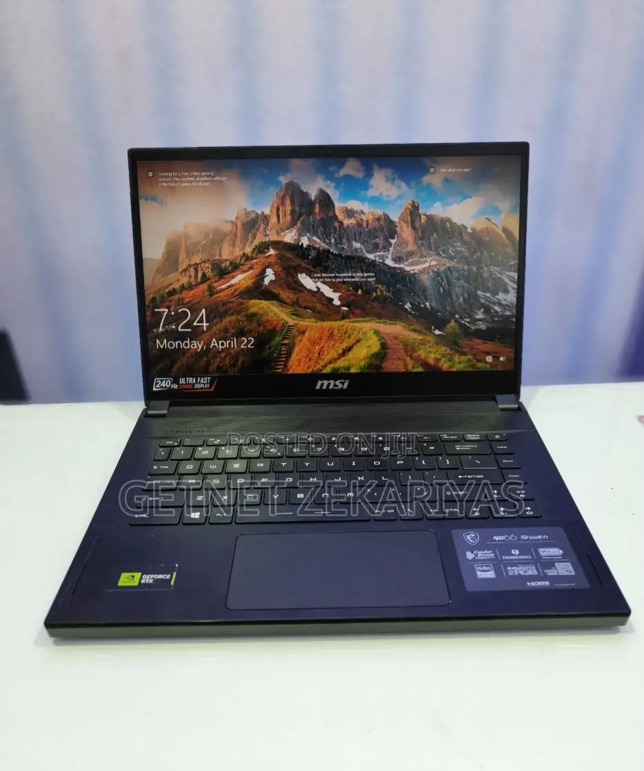 New Laptop MSI GS66 Stealth 10UE 32GB Intel Core I9 SSD 1T