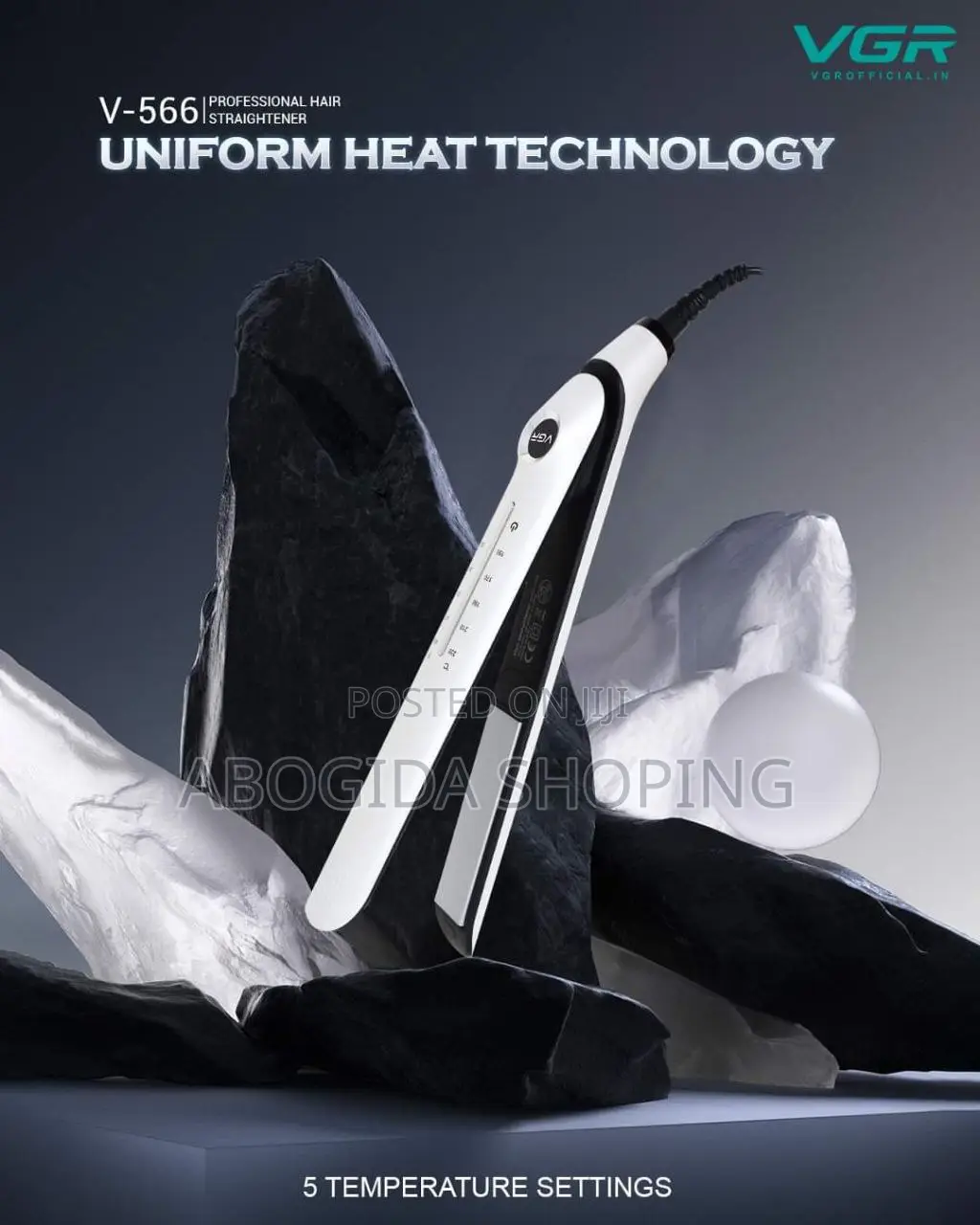 GR Hair Straightener ፀጉር ፓይስትራ