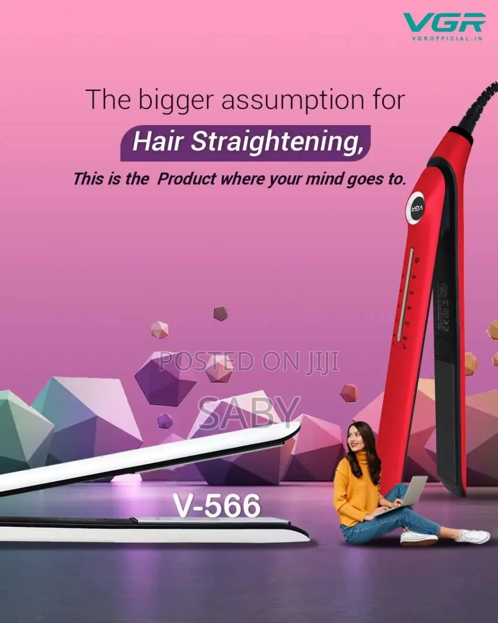 VGR Hair Straightener ፀጉር ፓይስትራ