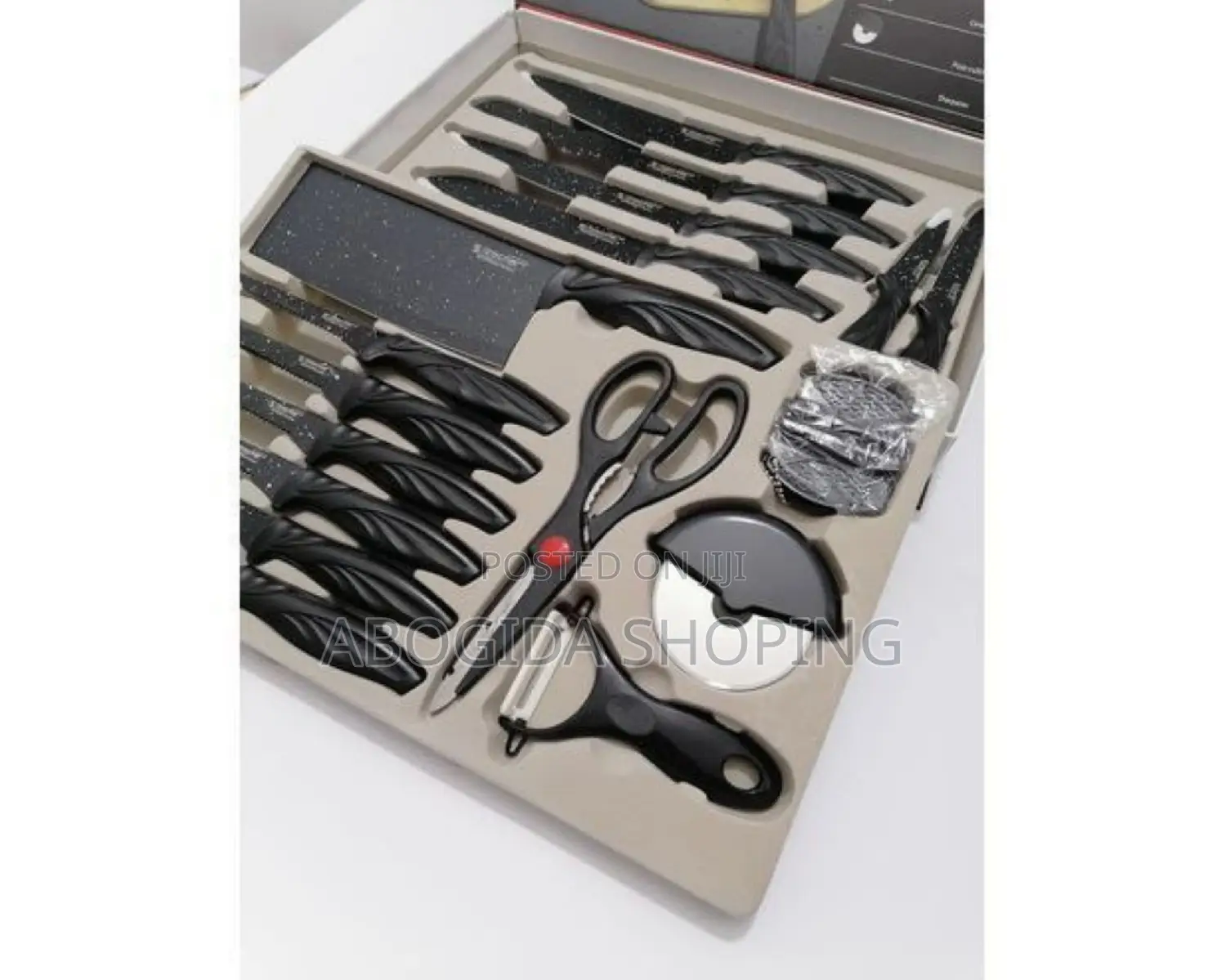 18pcs Stainless Steel Knife Set