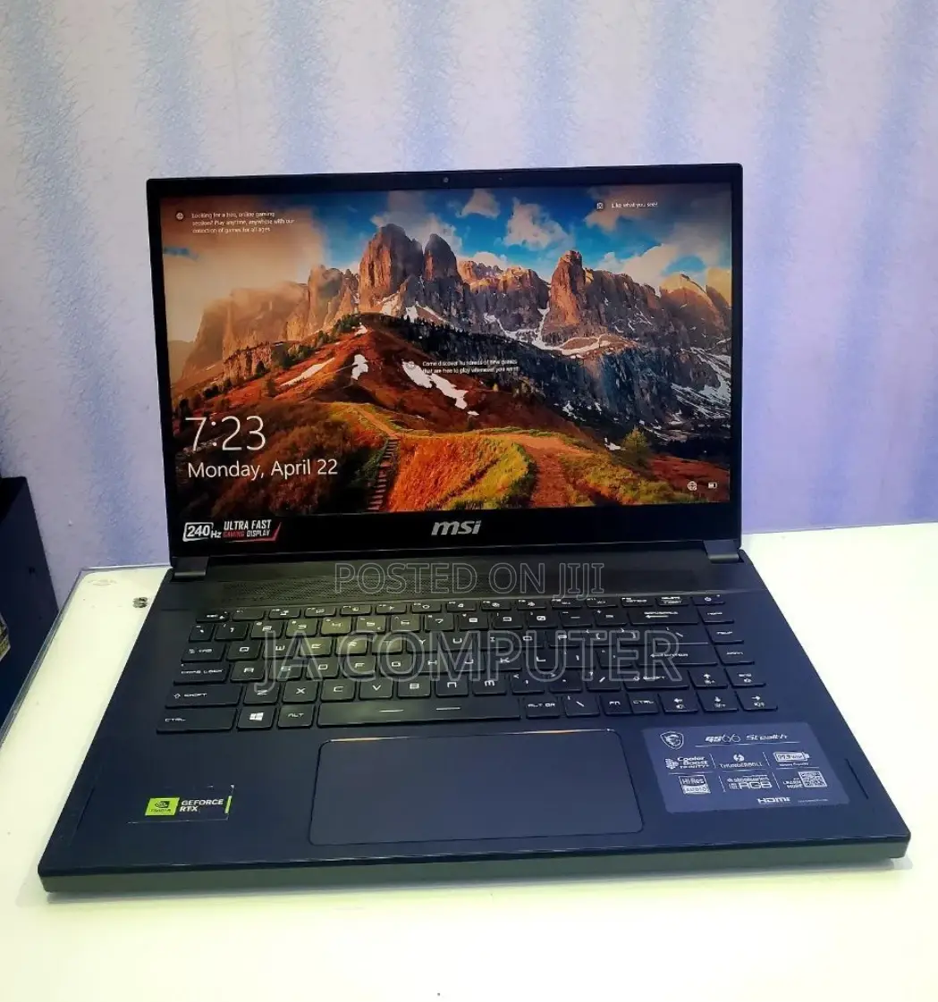 New Laptop MSI GS66 Stealth 10UH 32GB Intel Core I9 SSD 1T