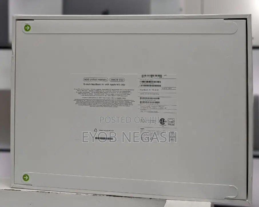 New Laptop Apple MacBook Air 8GB Apple M3 SSD 256GB