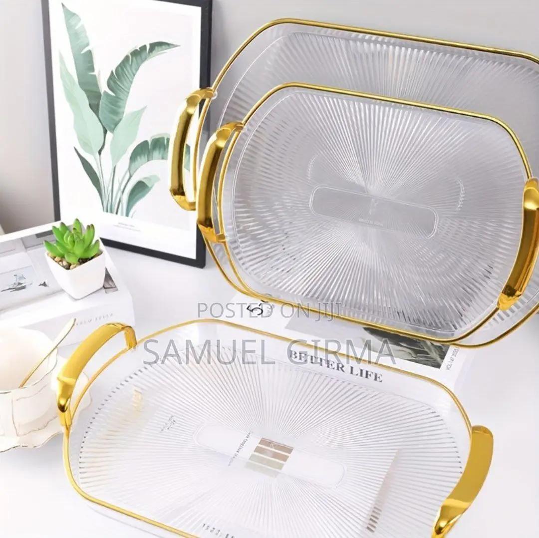 ~ Serving Try With Golden Handle