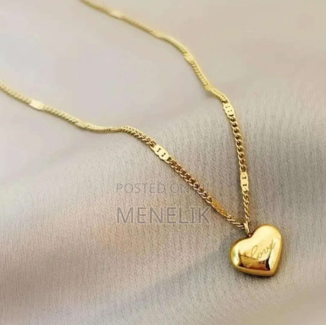 Trendy Heary Shape Necklace