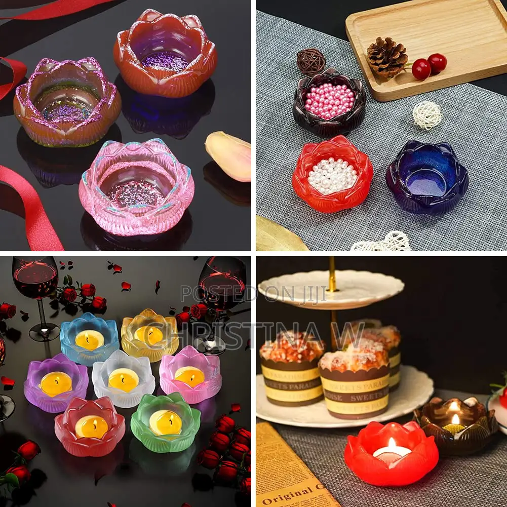 Lotus Candle Holder, Jewelry Box, Candy Bix