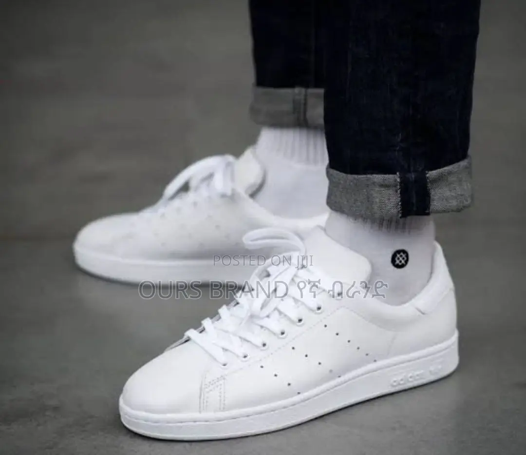 Adidas Stan Smith Triple Black Low Cut Sneakers Shoes