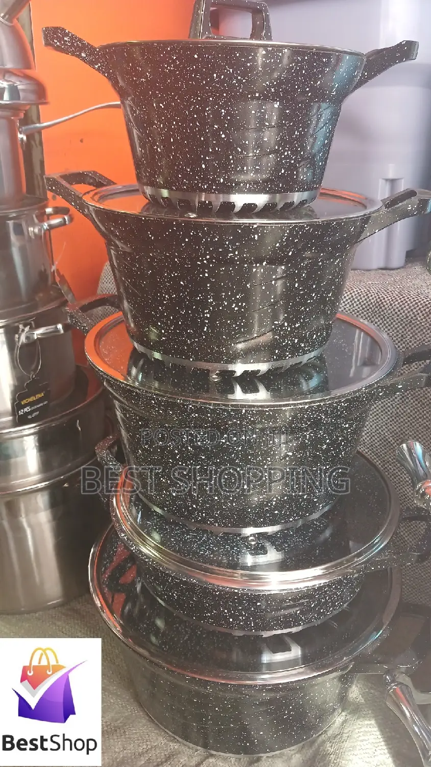 Unique High Quality Granite Cookware 5 in 1