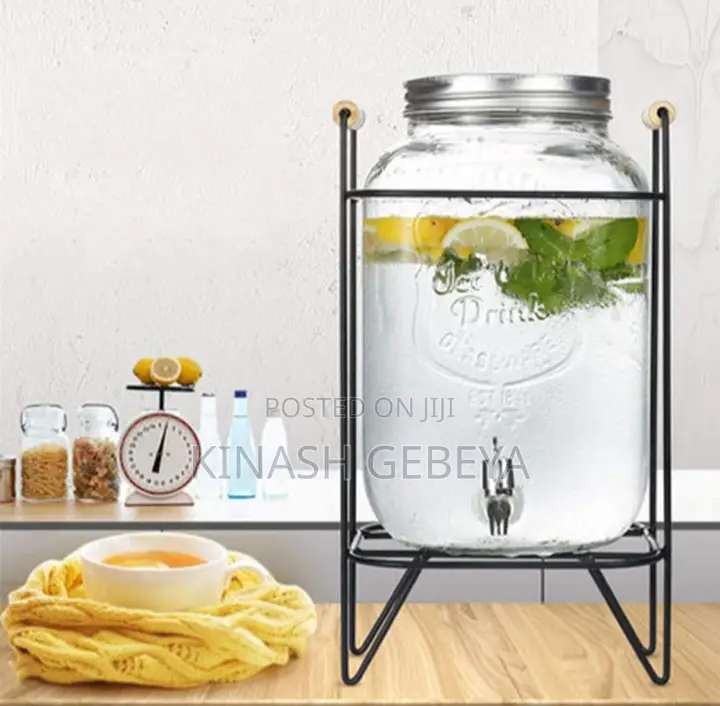 4l Glass Beverage Dispenser(መጠጥ ማቅረቢያ)