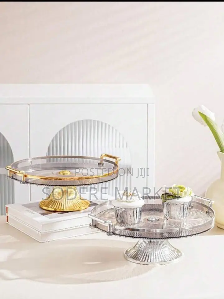 Single Set Serving and Cake Stand Acrylic Tray