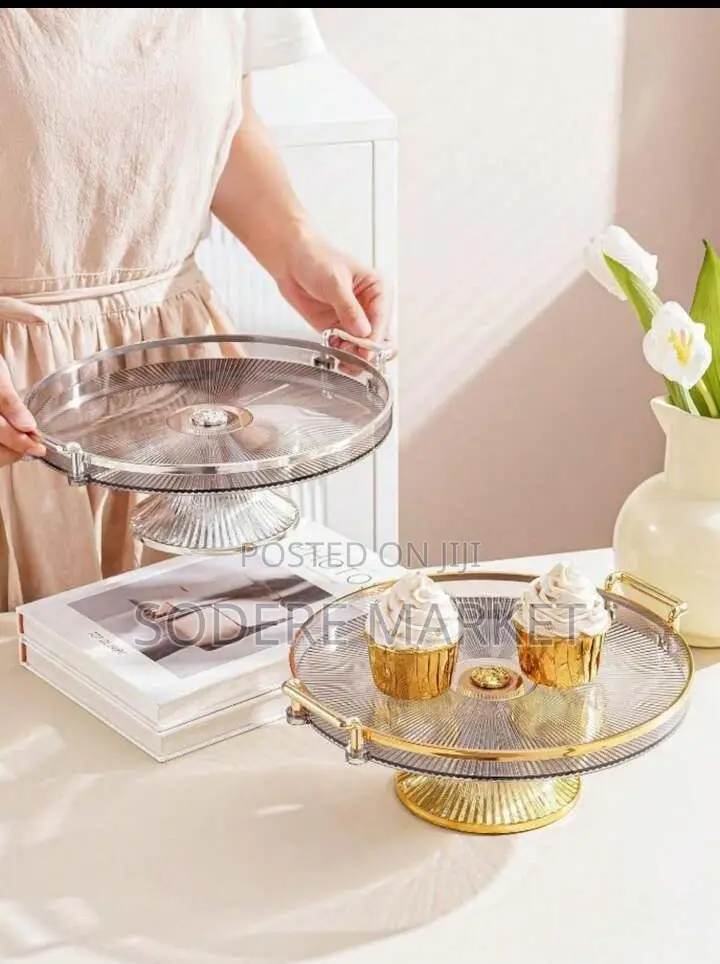 Single Set Serving and Cake Stand Acrylic Tray