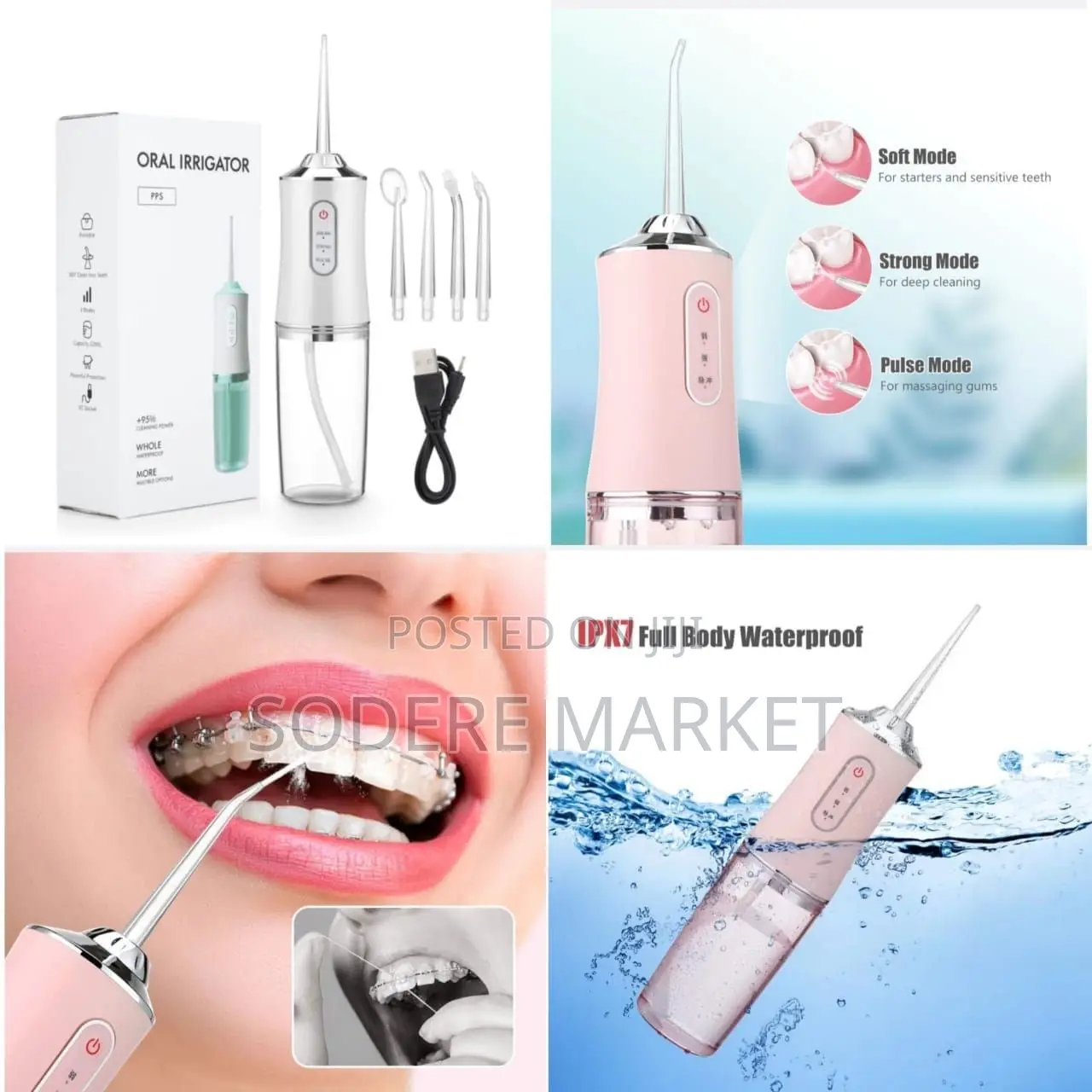 4in1 Teeth Cleaner Flosser Is a Water Flosser