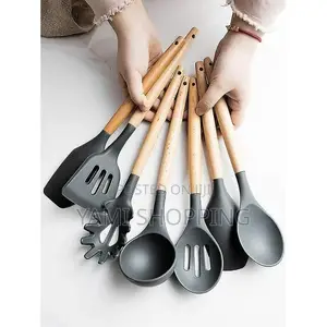 Photo - 12pcs Silcone Kitchen Utensils Set