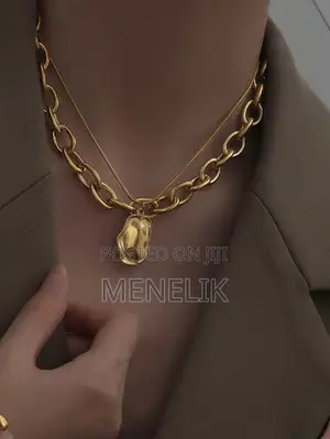 Stainless Steel 2pcs Necklace Chain