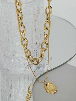 Stainless Steel 2pcs Necklace Chain