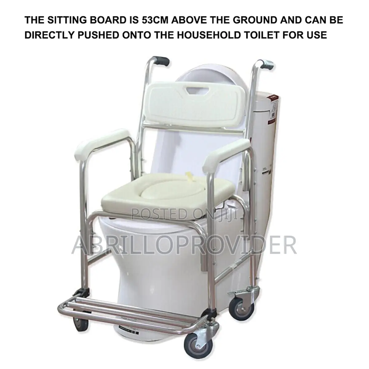 Movable Commode Chair 》Comfortable Chair/Toilet Chair For
