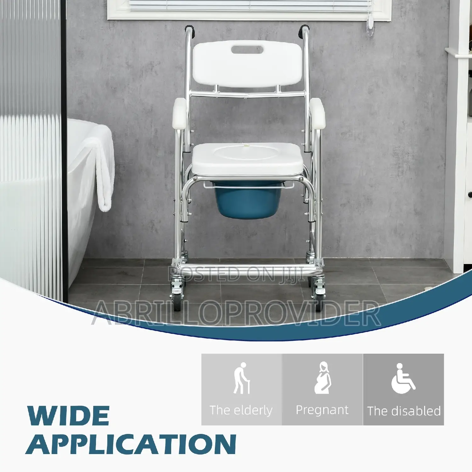 Toilet Wheelchair|Commode Wheelchair|Shower Wheelchair|New