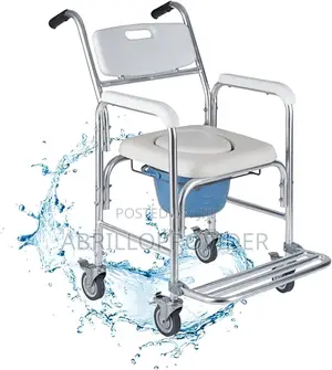 Photo - 4 in 1 Wheelchair》Shower Chair》Commode Chair》Wheelchair