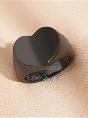 Stainless Steel Heart Shaped Rings