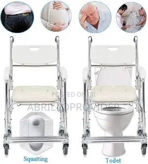 4 in 1 ■Toilet Chair|Commode Wheelchair|Toilet Seat Chair|D9
