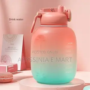 1.7L Sport Water Bottle With Straw