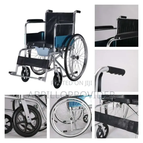 Wheelchair||Commode Wheelchair||Toilet Wheelchair|Wheelchair