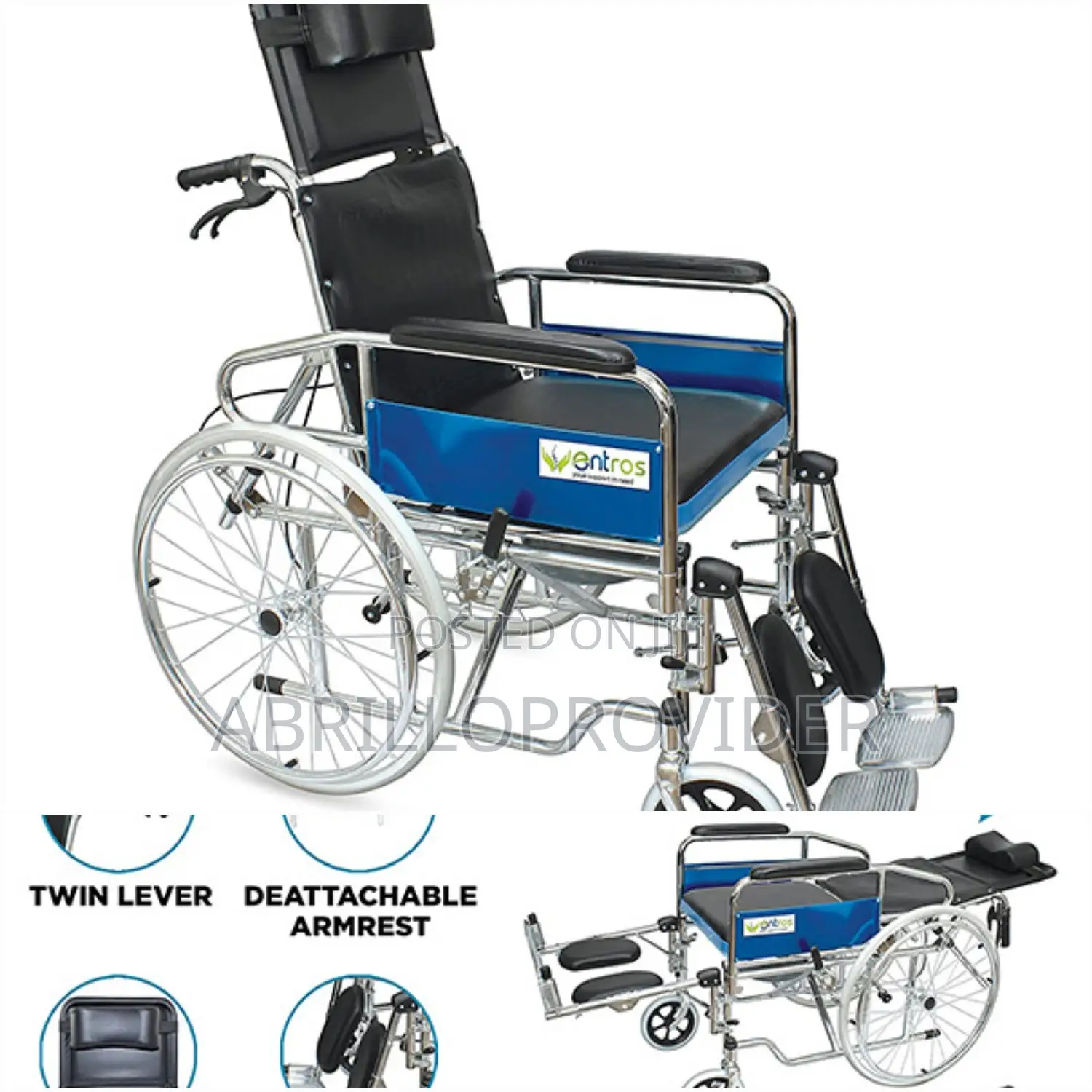 Strecher Wheelchair|Reclininig Wheelchair||Wheelchair||Almun