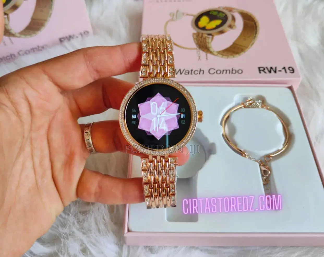 Haino Teko RW 19 Smart Watch Bracelet Combo for Her