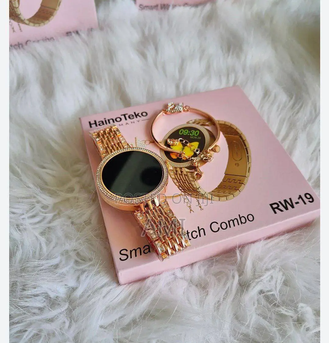 Haino Teko RW 19 Smart Watch Bracelet Combo for Her