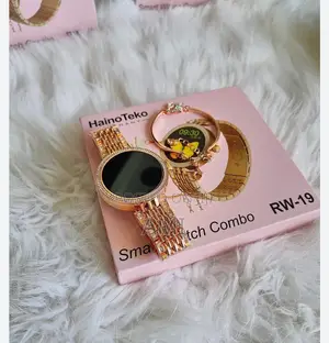 Haino Teko RW 19 Smart Watch Bracelet Combo for Her