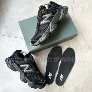 New Balance 9060 Triple Black Sneaker Shoes for U