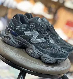 Photo - New Balance 9060 Triple Black Sneaker Shoes for U