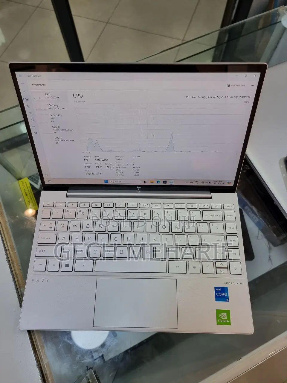 New Laptop HP Envy 13 16GB Intel Core I5 SSD 512GB