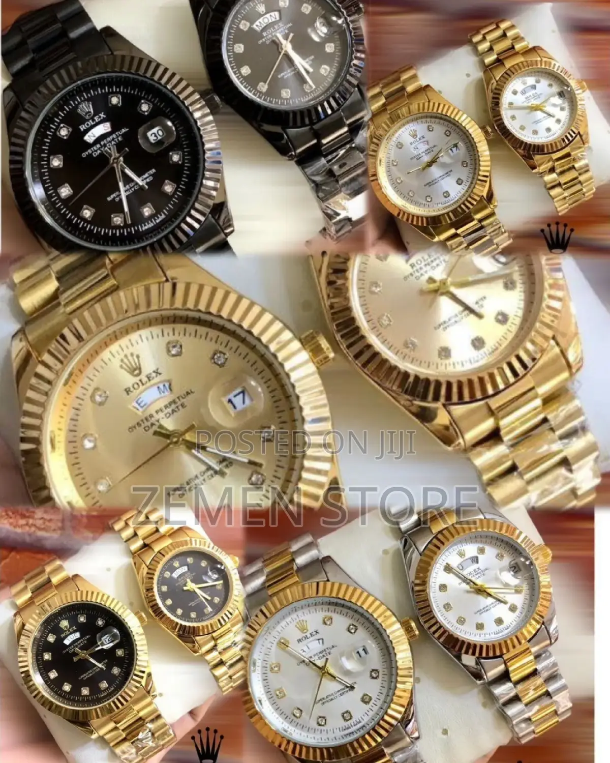 2 in 1 Rolex Original Couple Watch