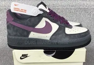 Photo - Nike Air Force 1 07 Low Grey Purple High Master Quality Shoe
