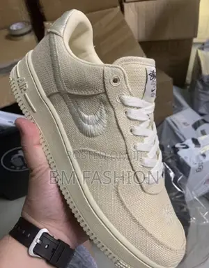 Stussy Master Quality Air Force 1 Cream Color