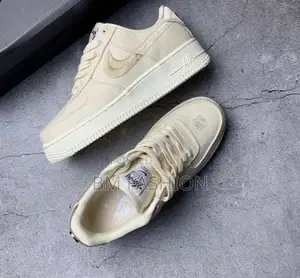 Stussy Master Quality Air Force 1 Cream Color
