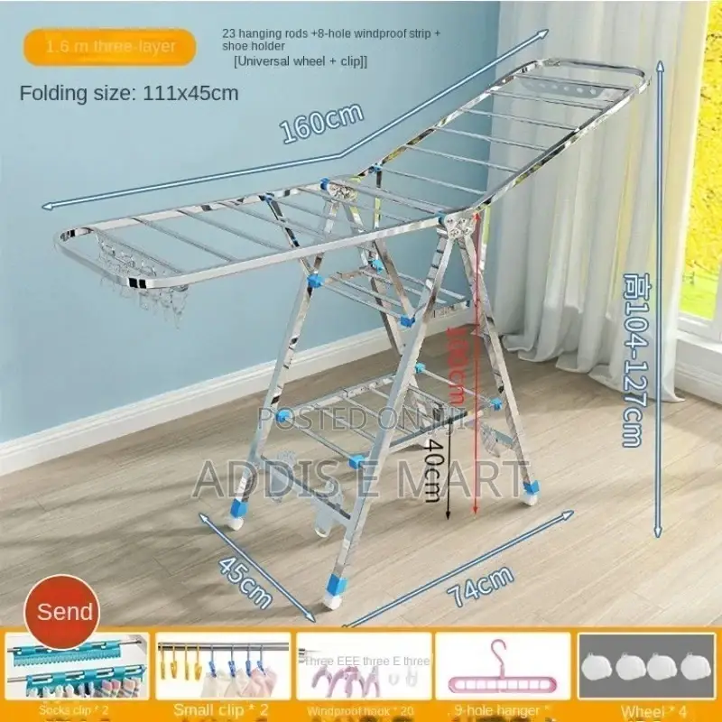 S% Foldable Multifunctional Draying RACK