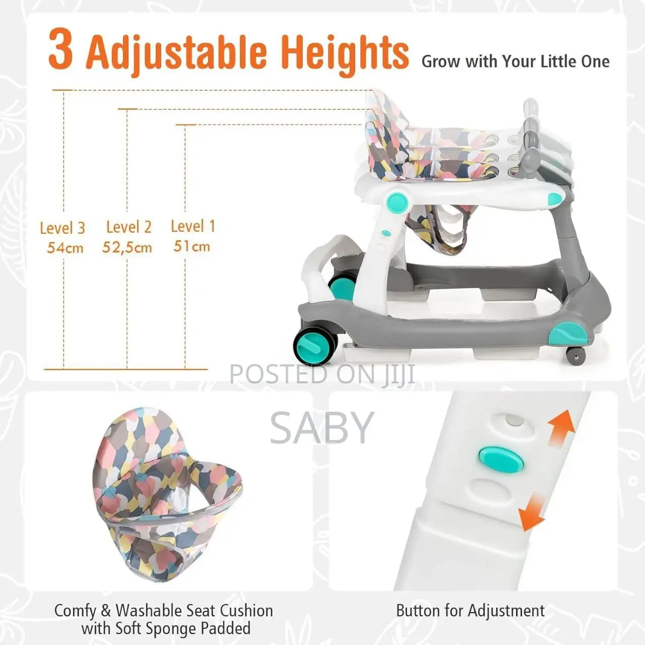 2-in-1 Multipurpose Baby Walker