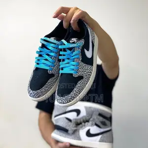 Original Nike Air Jordan 1 Low ‘Black Cement’ Shoes