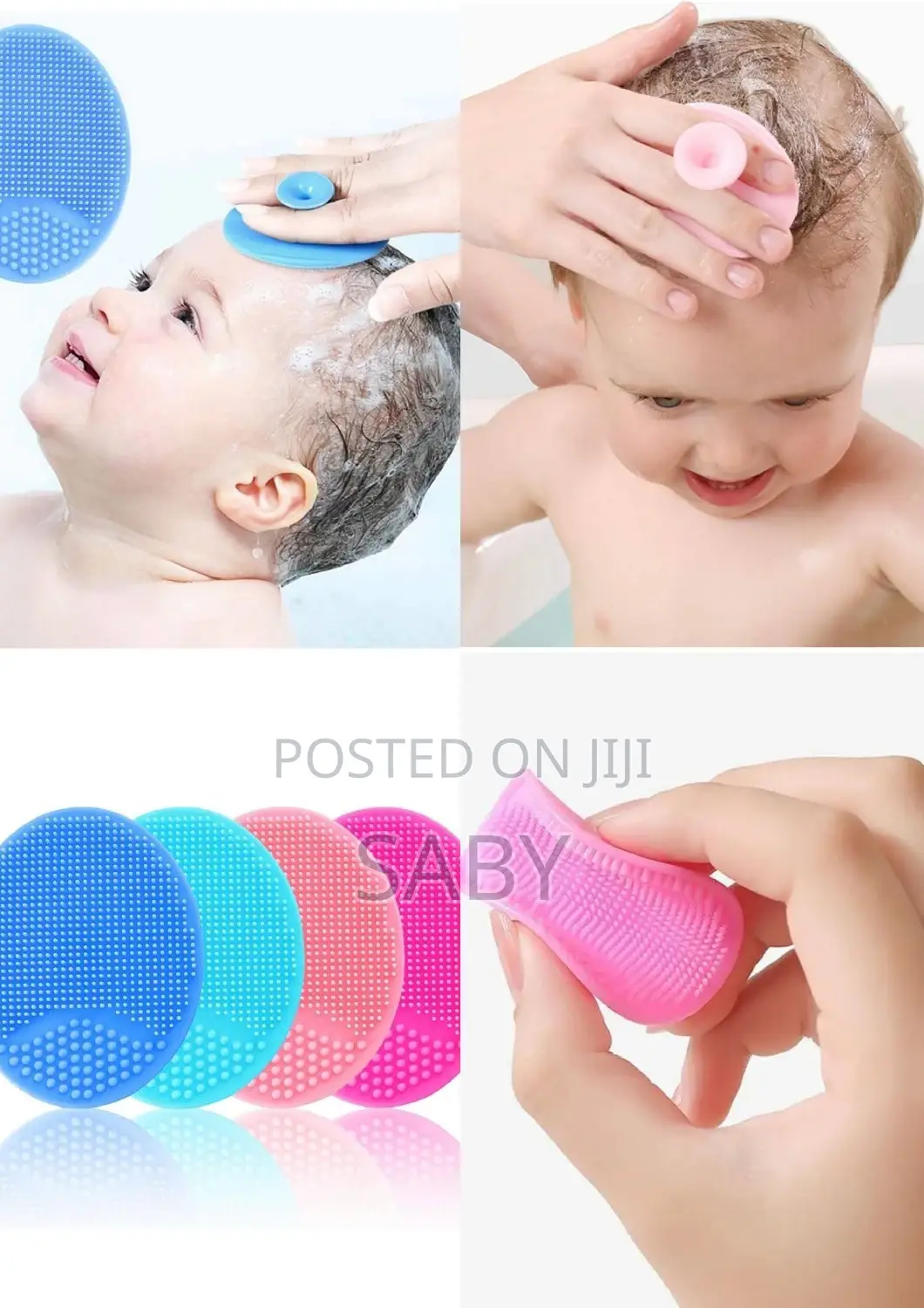Baby Bath Silicone Cradle Cap Brush