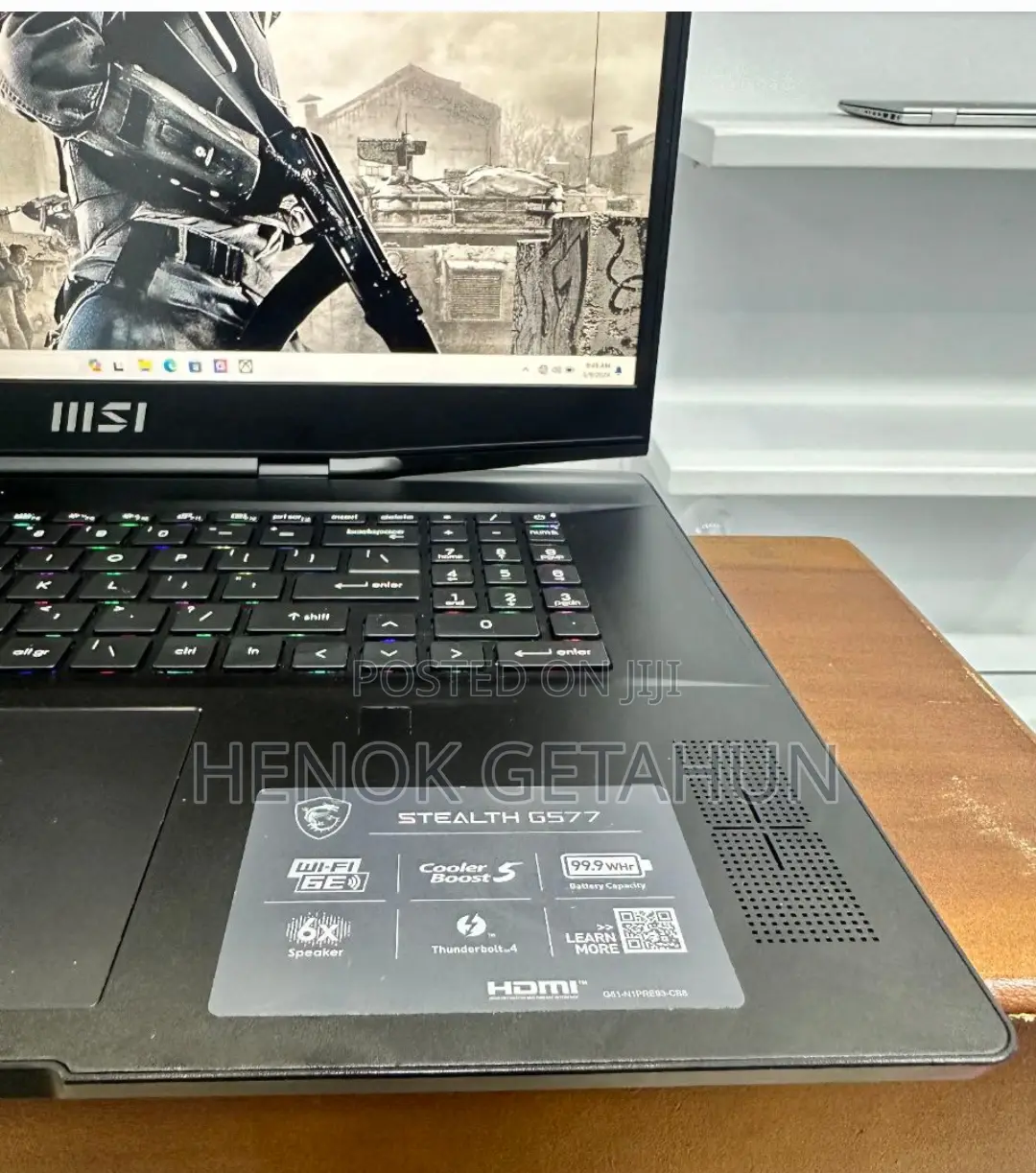 New Laptop MSI Stealth GS77 16GB Intel Core I9 SSD 1T