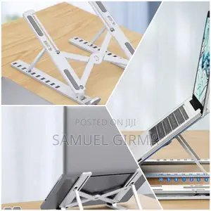 ~ Foldable Height Adjustable Metal Frame Laptop Stand