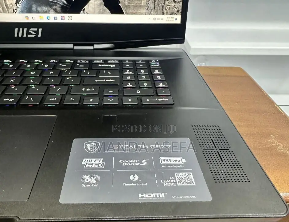 New Laptop MSI Stealth GS77 16GB Intel Core I9 SSD 1T